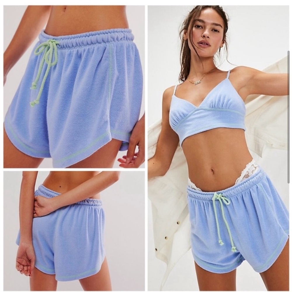 Free People/ Intimacy Shorts Color Light Blue Size Large